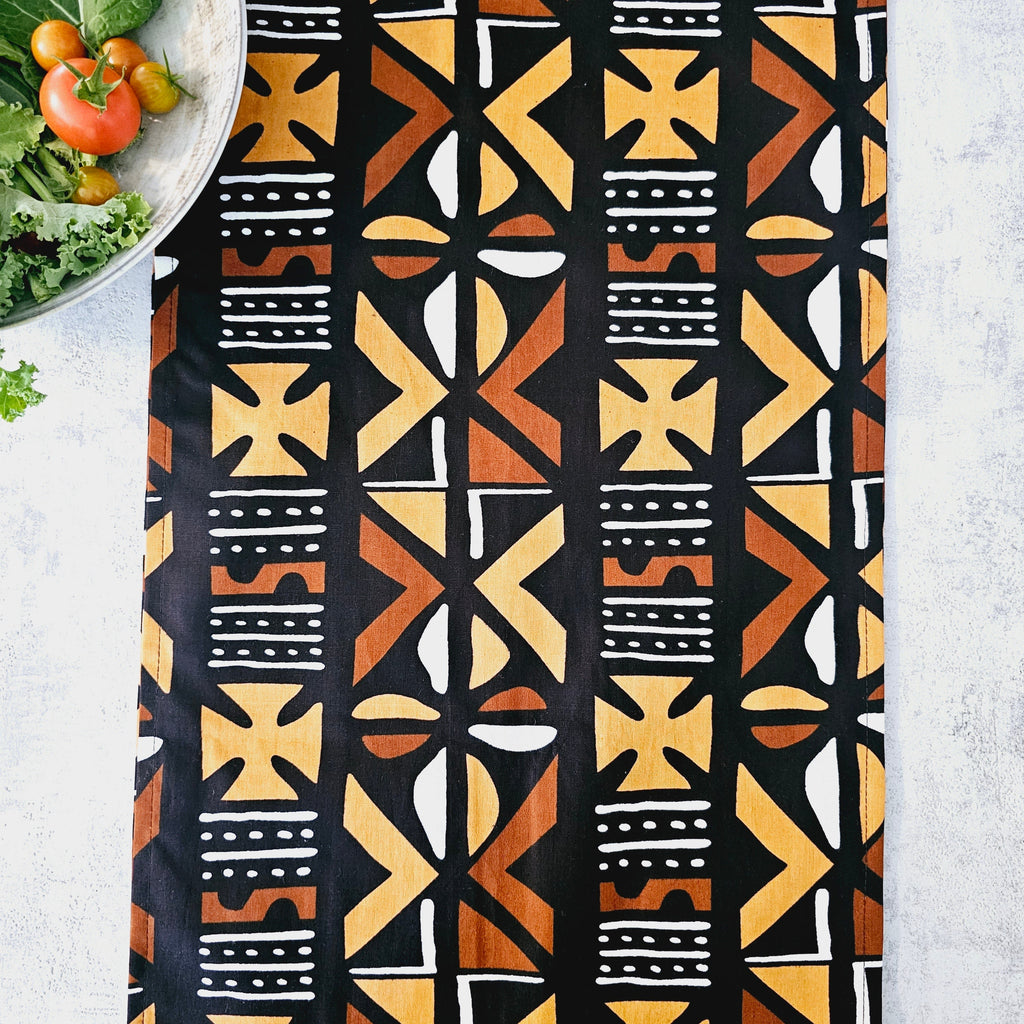 Table Runner 160x35cm | 180x35 | 200x35cm | 100% Cotton African Print Fabric-2
