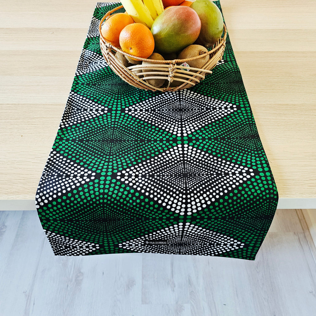 Table Runner 160x35cm | 180x35 | 200x35cm | 100% Cotton African Print Fabric-0
