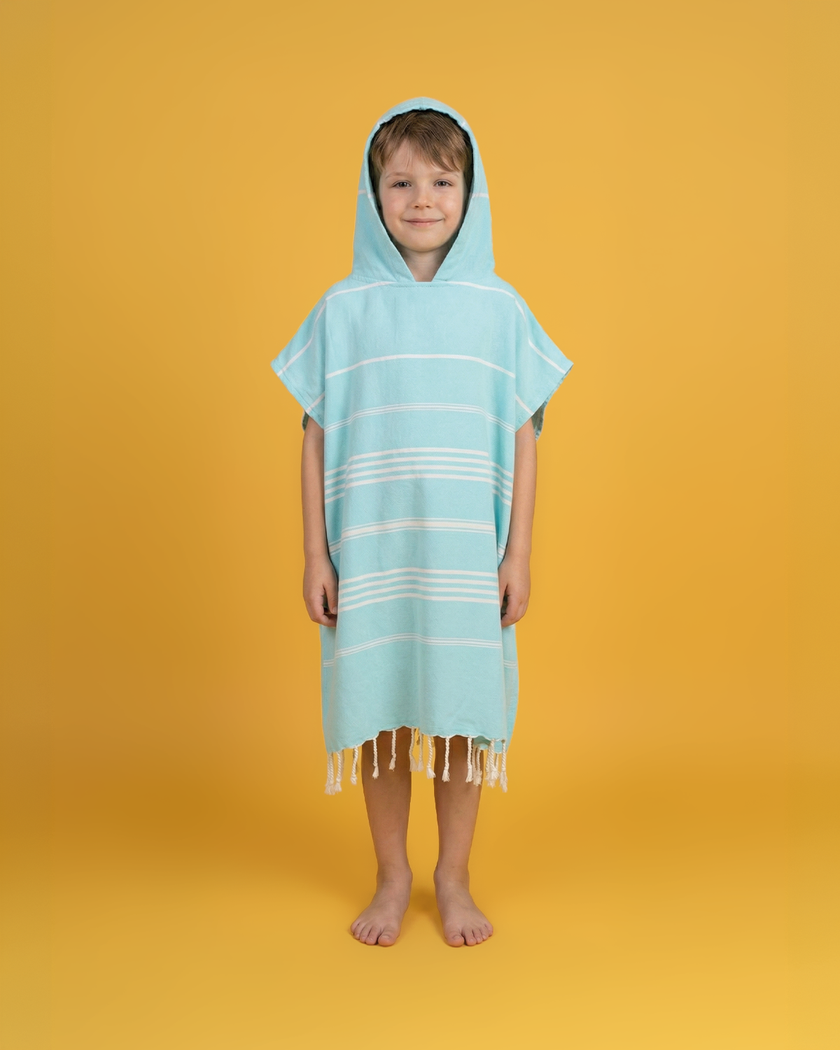 Ipanema Kids Poncho Towel with Recycled Gift Box, Mint-0